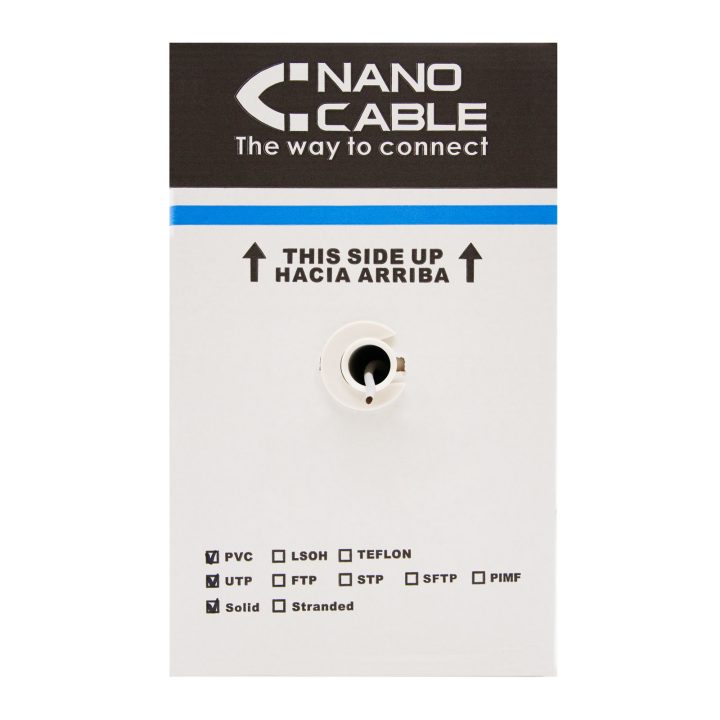 Nanocable 10.20.0504-EXT-BK Network Cable Black 305 m Cat6 U/UTP (UTP)
