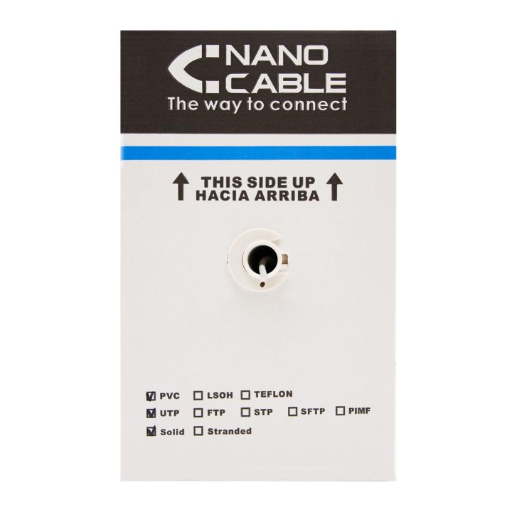 Nanocable 10.20.0504-EXT-BK Network Cable Black 305 m Cat6 U/UTP (UTP)