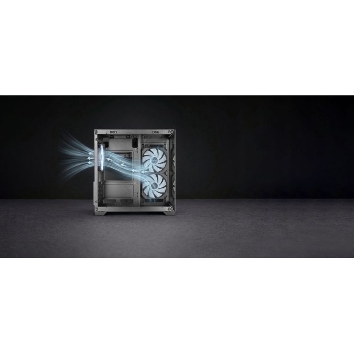 Mars Gaming MCVIEW3W carcasa de ordenador Mini Tower Blanco