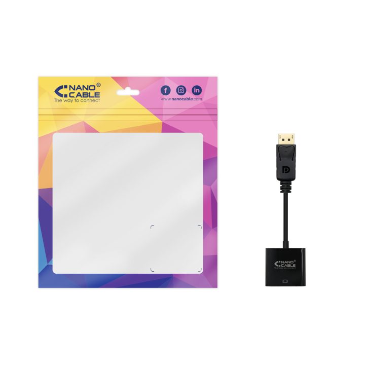 Nanocable DisplayPort to sVGA Converter, DisplayPort/M-sVGA/H, Black…