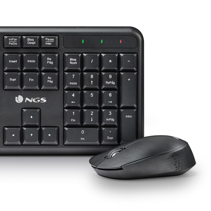 NGS HARMONY KIT (QWERTY, ES) Wireless Universal RF Keyboard Mouse…