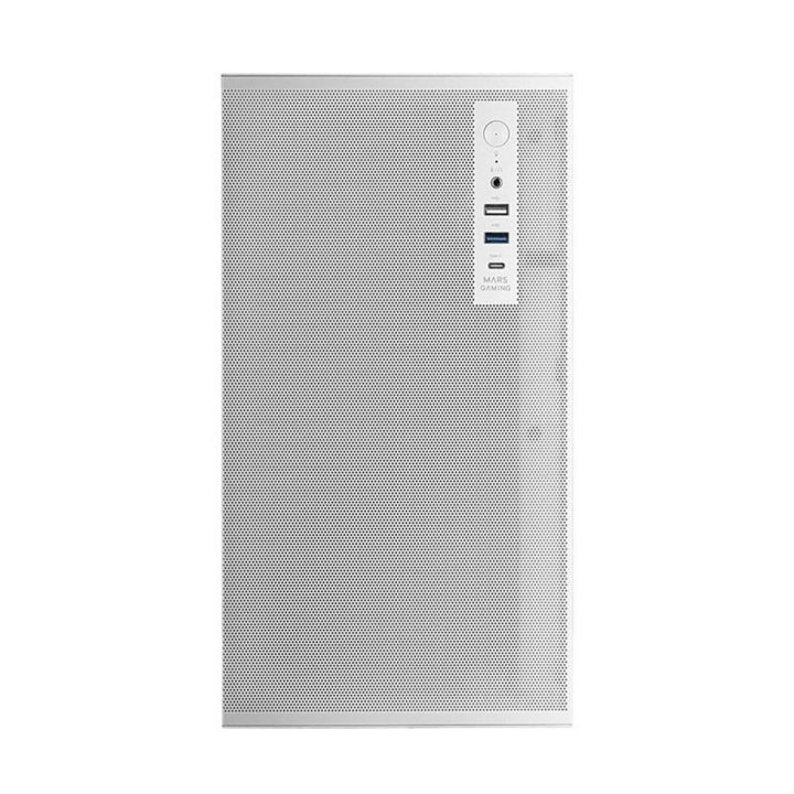 Caixa de PC Mars Gaming MC - Meshprow mATX branca