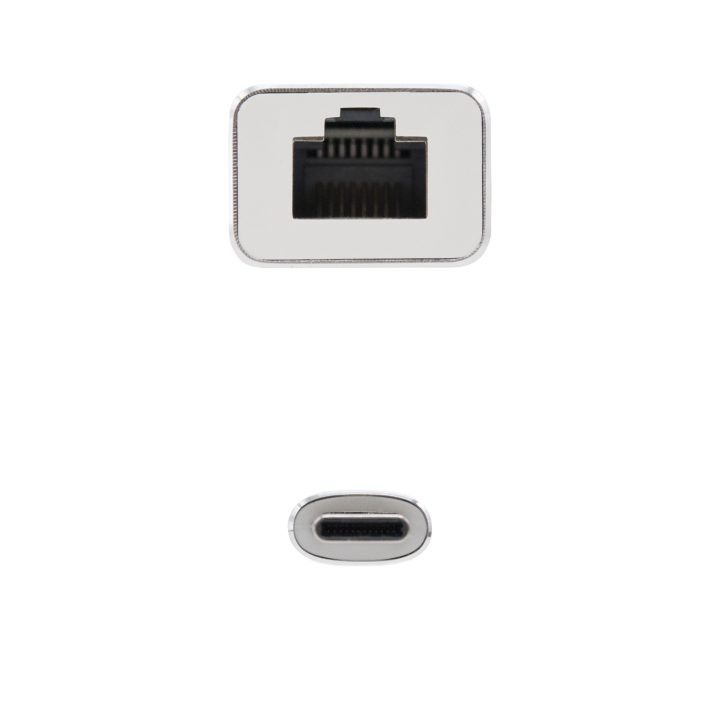 Nanocable Conversor USB-C para Ethernet Gigabit 10/100/1000 Mbps. 15…