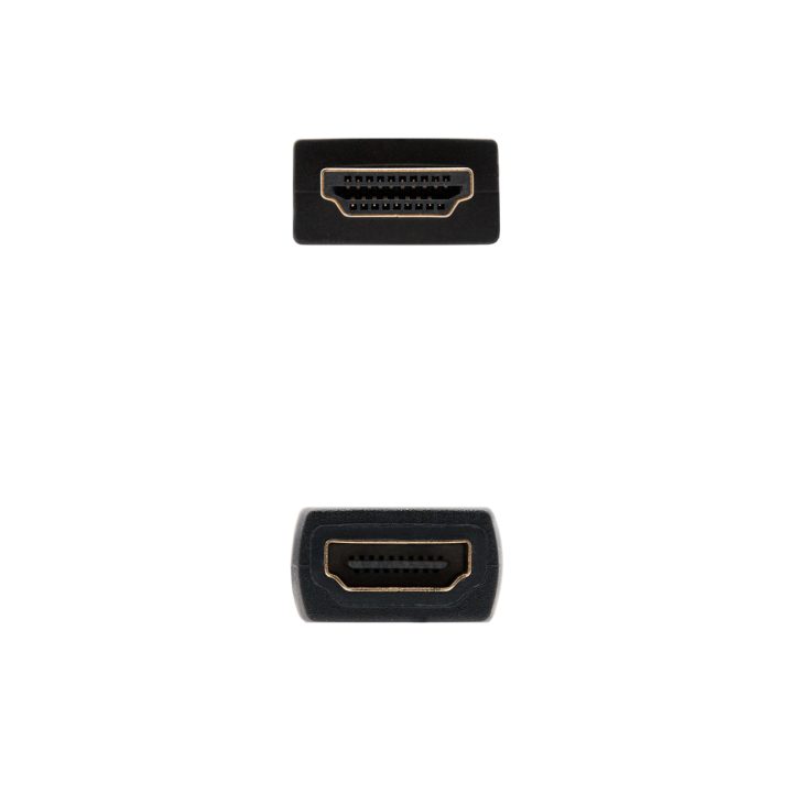 Nanocable Cable HDMI 2.0 Prolongador A/M-A/H, Negro, 1 m