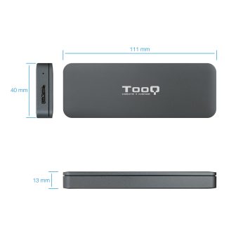 TooQ TQE-2281G caixa para disco rígido externo Caixa externa para…