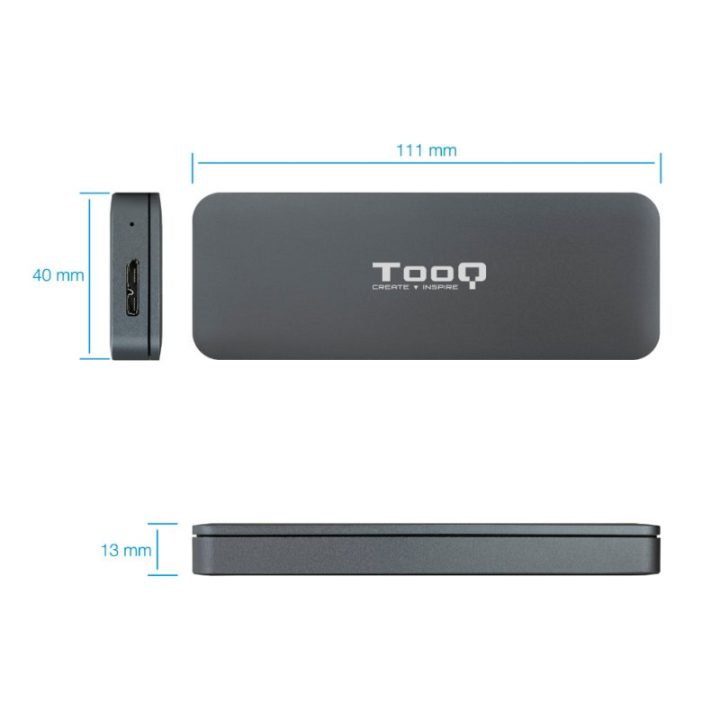 TooQ TQE-2281G caja para disco duro externo Caja externa para unidad…