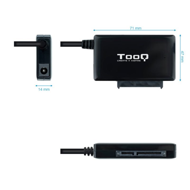 TooQ TQHDA-01A USB 3.2 Gen 1 (3.1 Gen 1) Type-A Hard Drive Docking…