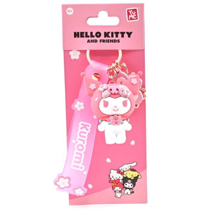 Bandai Red Hello Kitty Sanrio Sakura Keychain 1 Random Unit (MM11560)