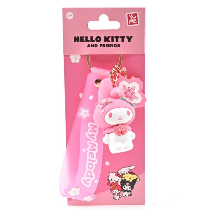 Bandai Red Hello Kitty Sanrio Sakura Keychain 1 Random Unit (MM11560)