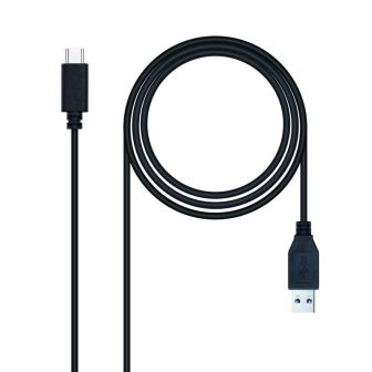 Nanocable Cabo USB 3.1 Gen2 10Gbps 3A, tipo USB-C/M-A/M, preto, 1,5 m