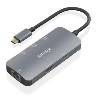 AISENS USB-C Dock 6 En 1, USB-C a 1xHDMI, 1xRJ45, 3xUSB-A, 1xUSB-C…