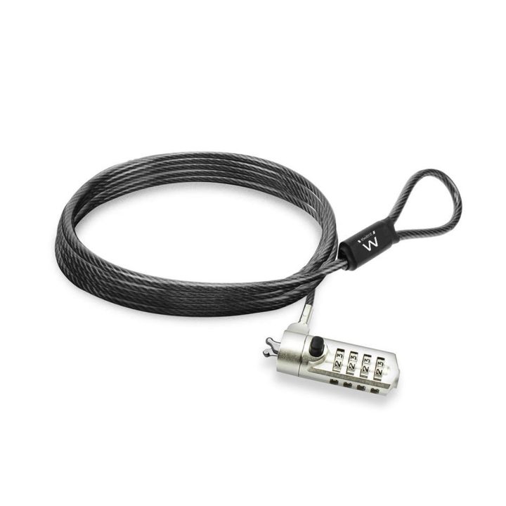 Ewent EW1243 cabo antirroubo Preto, Zinco 1,5 m