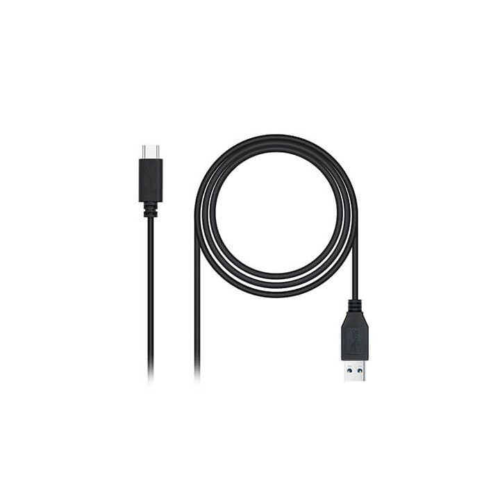 Nanocable USB 3.1 Gen2 10Gbps 3A Cable, USB-C/M-A/M, Black, 1.5 m