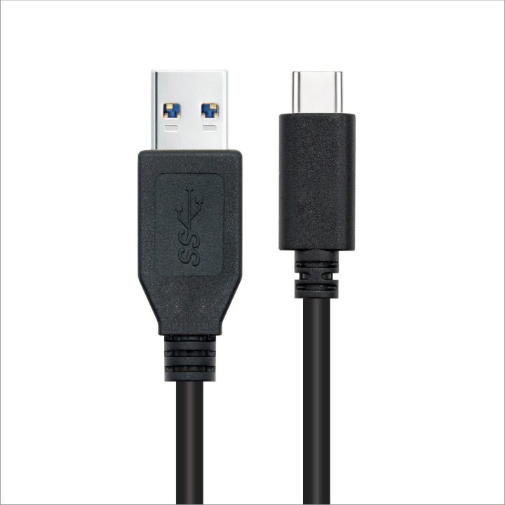 Nanocable USB 3.1 Gen2 10Gbps 3A Cable, USB-C/M-A/M, Black, 1.5 m