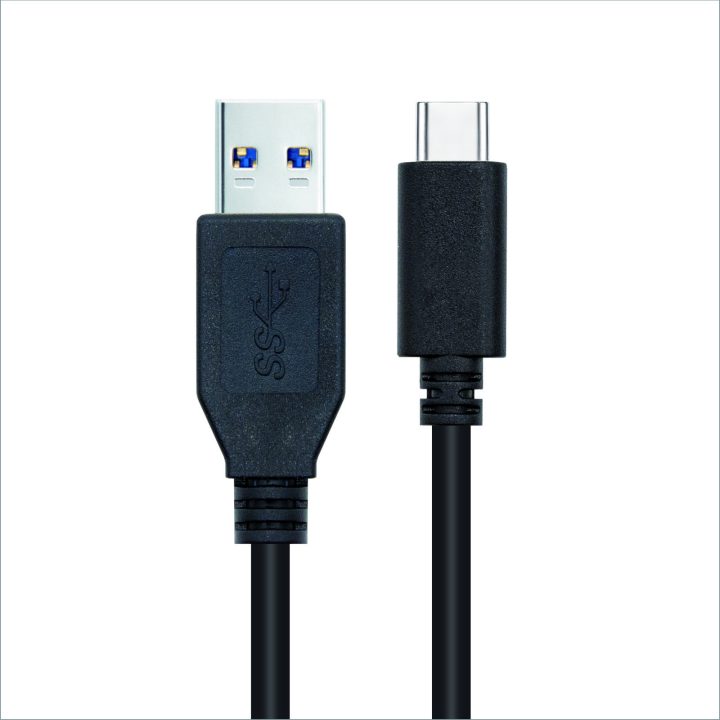 Nanocable USB 3.1 Gen2 10Gbps 3A Cable, USB-C/M-A/M, Black, 1.5 m