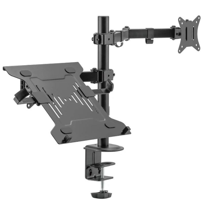 Ewent EW1519 Laptop Stand Desk Mount with Laptop Shelf and Monitor…
