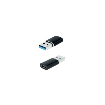 Nanocable Adaptador USB-A 3.1 para USB-C, USB-A/M-USB-C/H, Preto