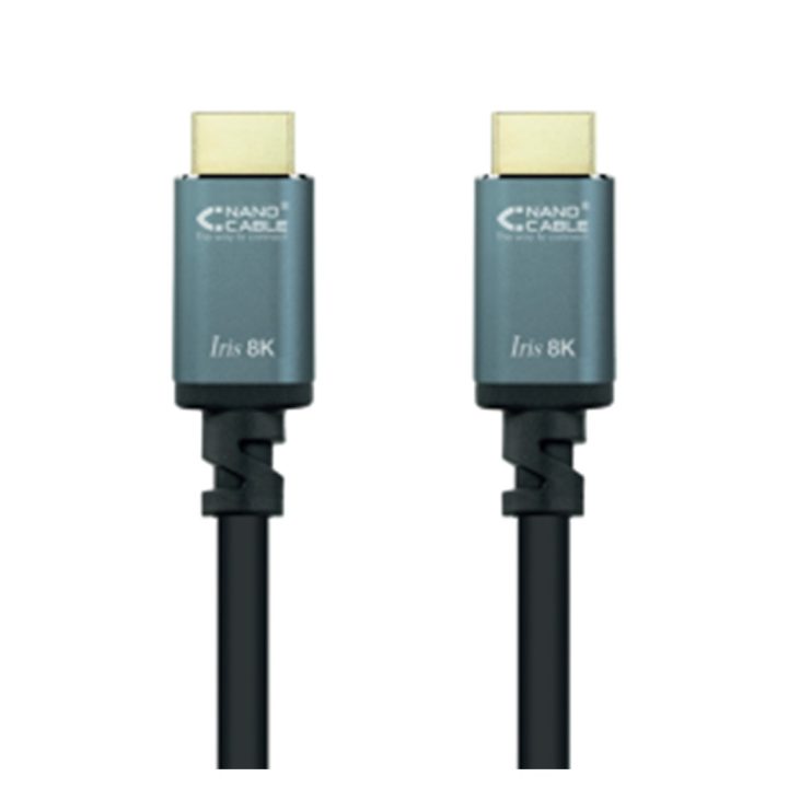 Nanocable Cable HDMI 2.1 IRIS 8K A/M-A/M, Negro, 2 Metros