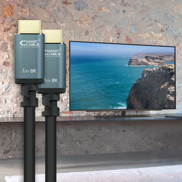 Nanocable Cable HDMI 2.1 IRIS 8K A/M-A/M, Negro, 2 Metros