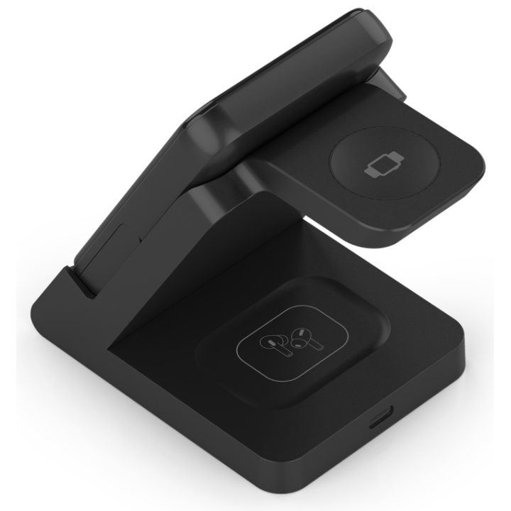 AISENS Carregador Sem Fios USB-C 4 em 1 de 15 W para Telemóvel, Apple…
