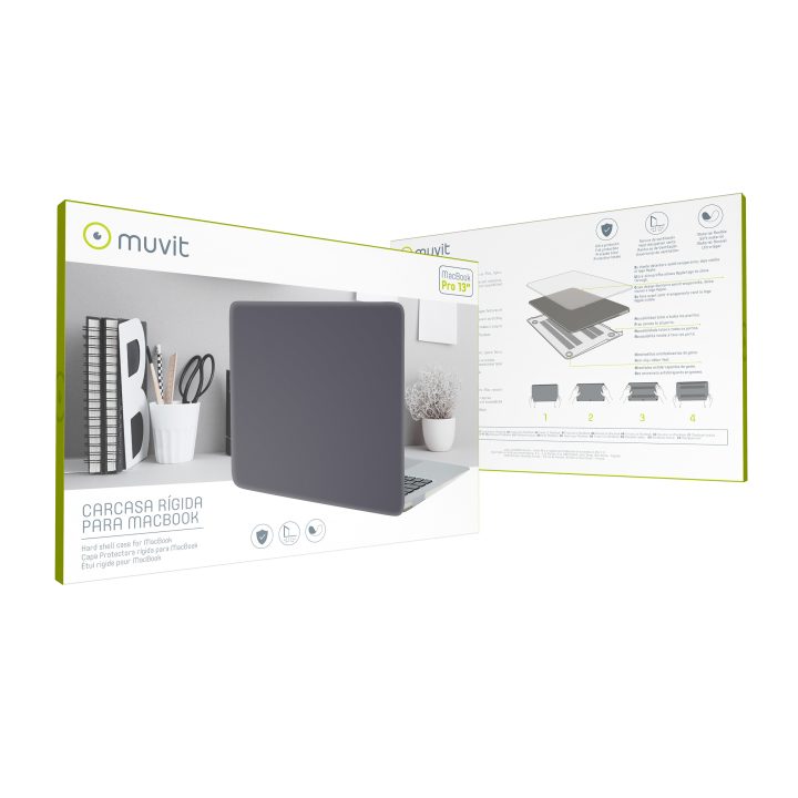 Capa Muvit para Apple MacBook Pro 13 polegadas preta (MUCTB0349)