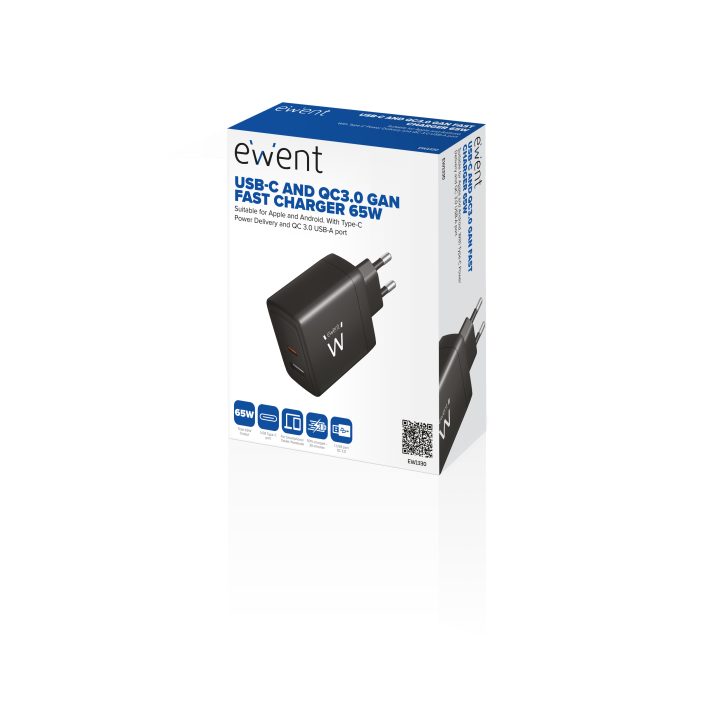 Ewent EW1330 Universal Mobile Device Charger Black AC Fast Charging…