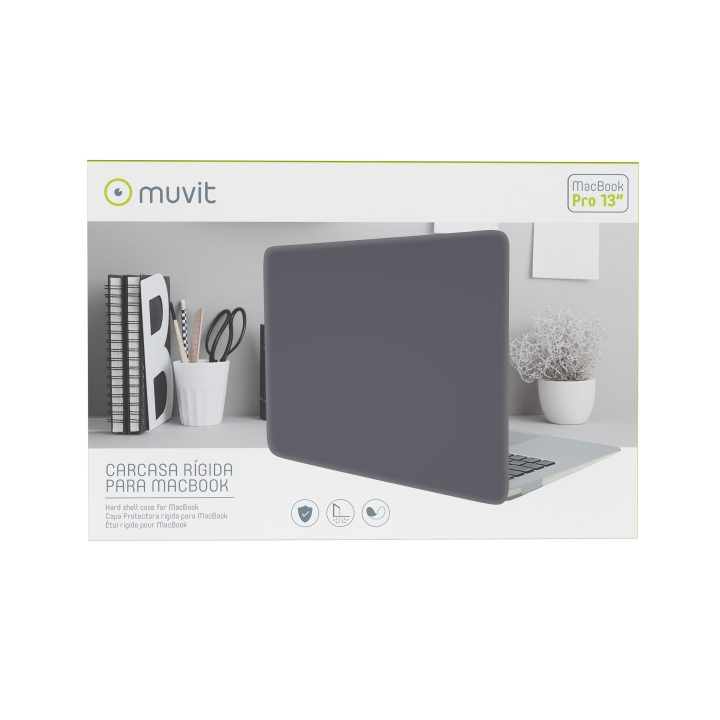 Muvit Case for Apple MacBook Pro 13-inch Black (MUCTB0349)