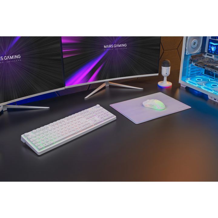 Mars Gaming MCPWXWES Keyboard Mouse Included Gaming RF Wireless + USB…