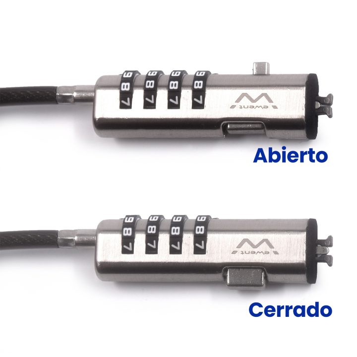 Ewent EW1238 cable antirrobo Negro 1,8 m