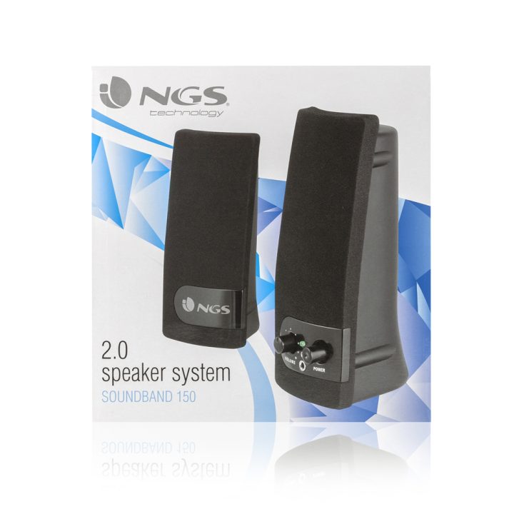 NGS SB150 colunas de 1 via Preto Com Fios 4 W