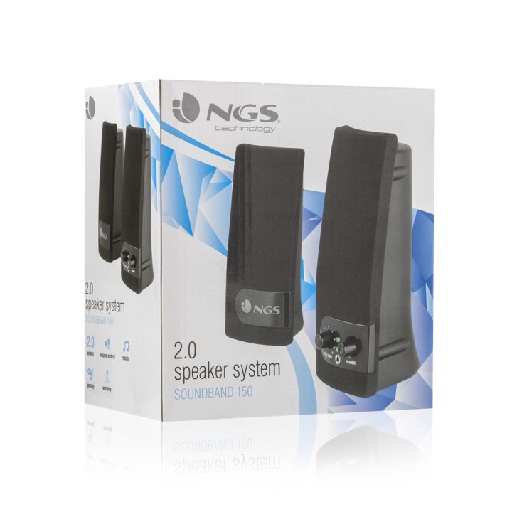 NGS SB150 colunas de 1 via Preto Com Fios 4 W