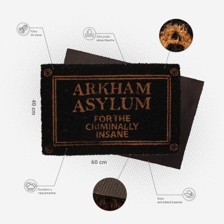 SD Toys Arkham Asylum Doormat 60x40 DC Comics (SDTWRN23341)