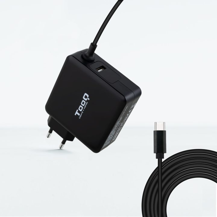 TooQ TQLC-USBC65PD Power Adapter and Inverter Indoor 65 W Black