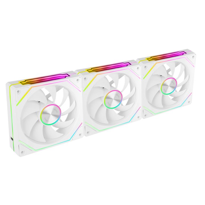 Mars Gaming MF-LINKFINITYKIT2W PC Case Fan 12 cm White 3 piece(s)