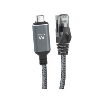 Ewent EC2001 cable de red Negro, Gris 1,5 m Cat6 Alrededor