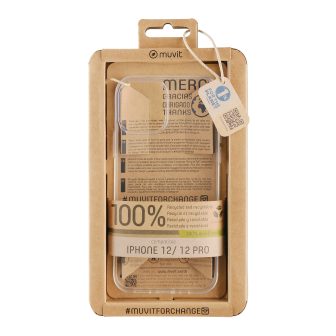 Muvit Recycletek Clear Case for Apple iPhone 12-12 Pro (MCCRS0046)