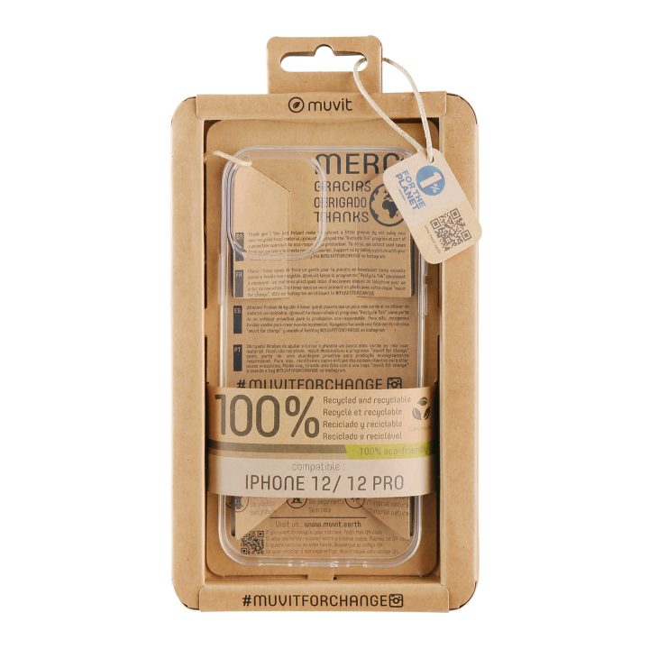 Capa Muvit recycletek para Apple iPhone 12-12 pro transparente…