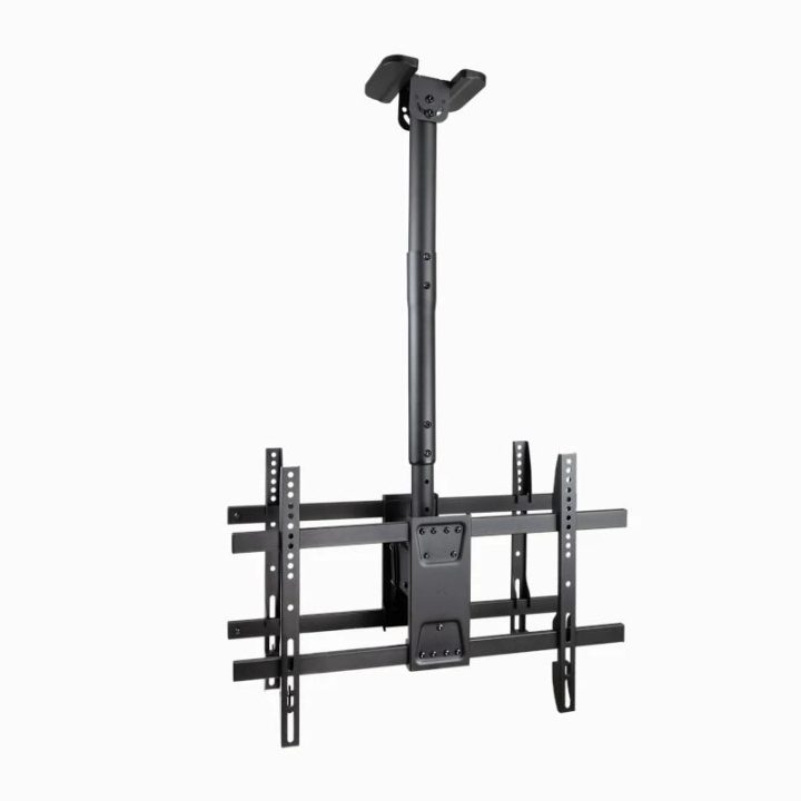 TooQ Suporte de Teto para 2 Ecrãs 43"-86", Preto