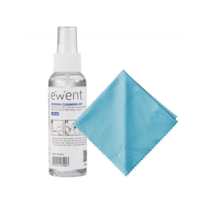 Ewent EW5668 Computer Cleaning Kit for Screens / Plastics, Universal…