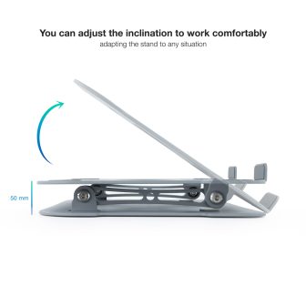 TooQ Soporte Elevador de Aluminio Ajustable Ergonómico para…