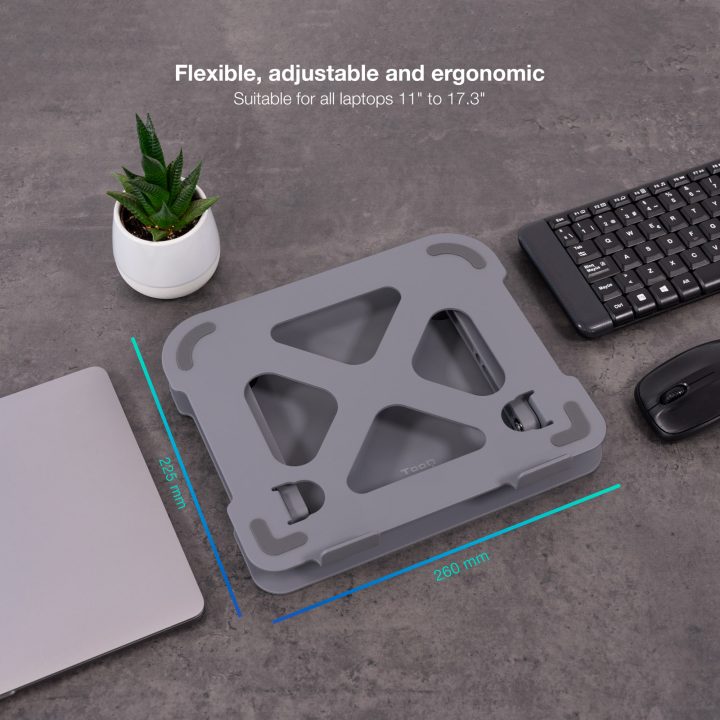 TooQ Soporte Elevador de Aluminio Ajustable Ergonómico para…