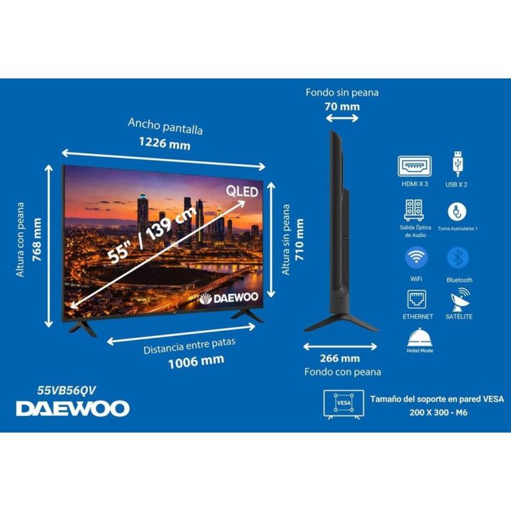 Televisor Daewoo 55VB56QV 55" 4K UHD