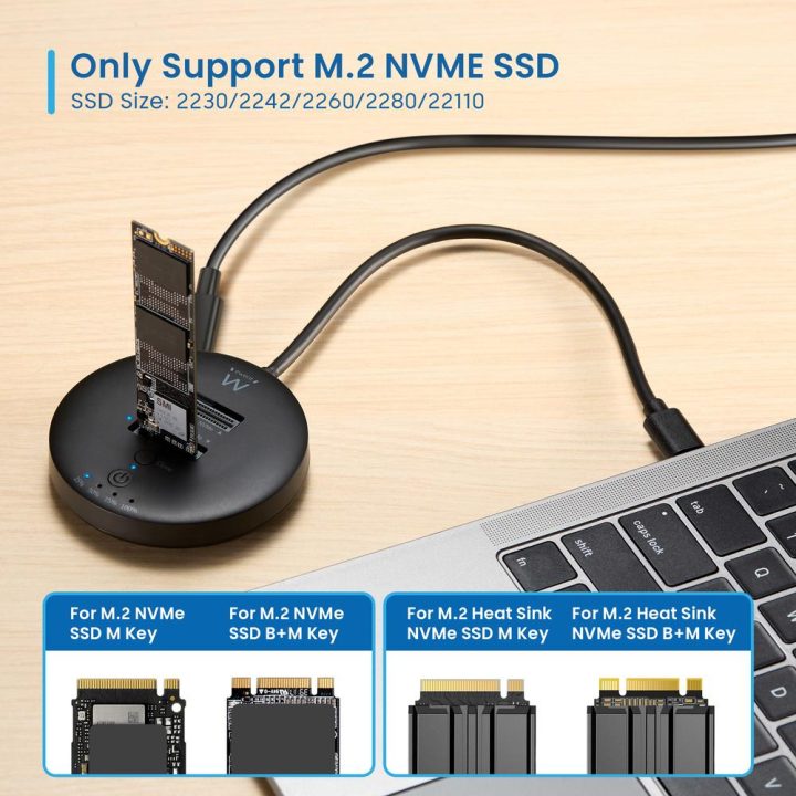 Ewent EW7078 base de conexión para disco duro USB 3.2 Gen 1 (3.1 Gen…