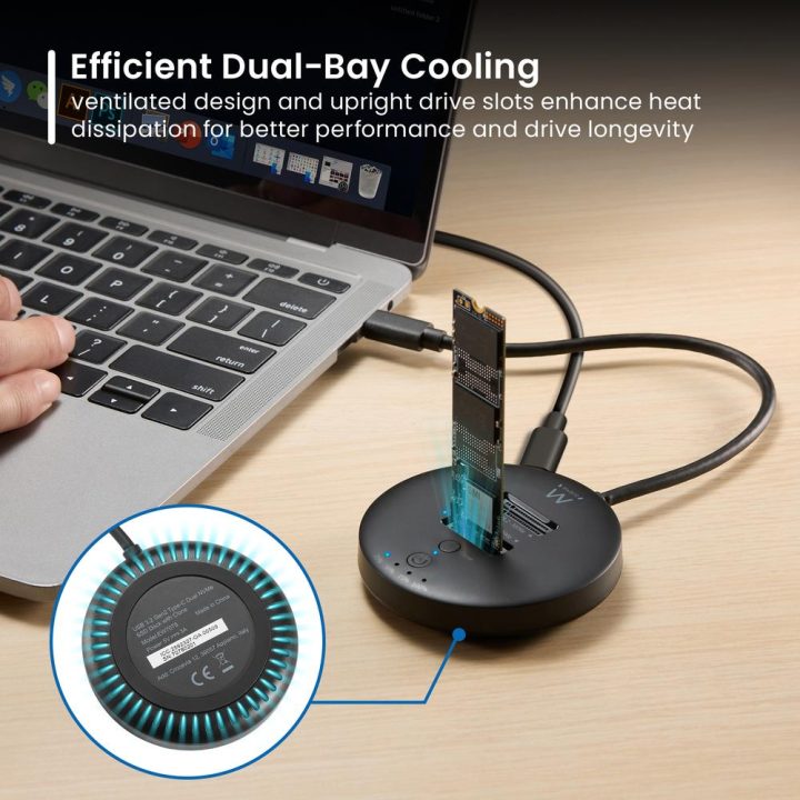 Ewent EW7078 base de conexão para disco rígido USB 3.2 Gen 1 (3.1 Gen…