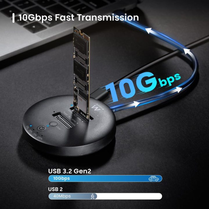 Ewent EW7078 base de conexão para disco rígido USB 3.2 Gen 1 (3.1 Gen…
