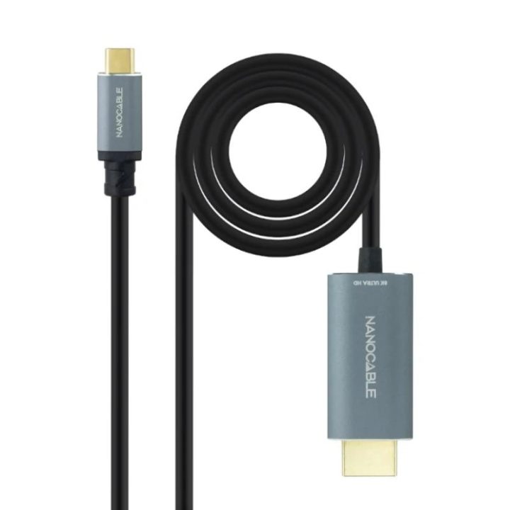 Nanocable Cable Conversor USB-C a HDMI 2.1 8K@60HZ 1.8m, Negro