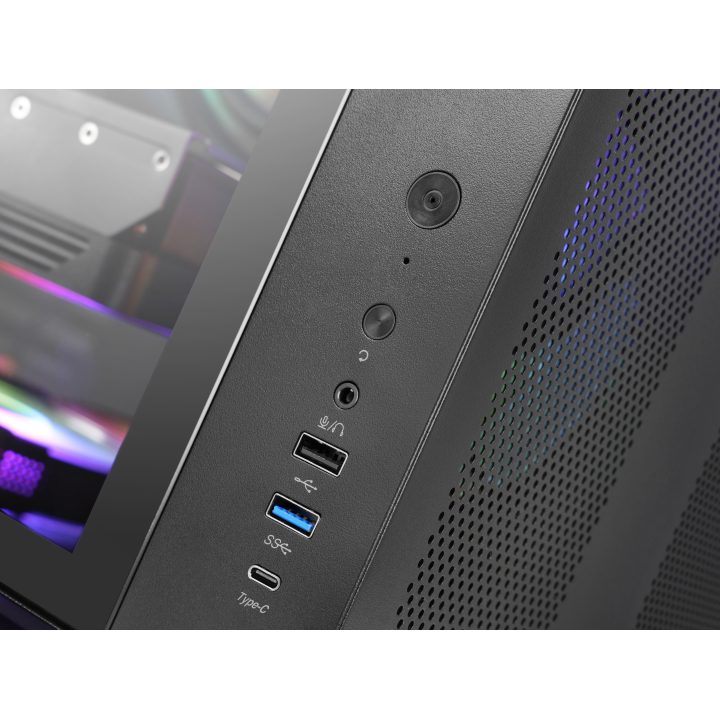 Mars Gaming MC-CURV Midi Tower Black