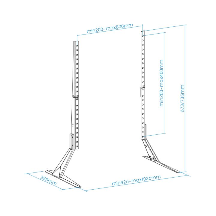 TooQ Desktop Monitor Stand 23"-75"