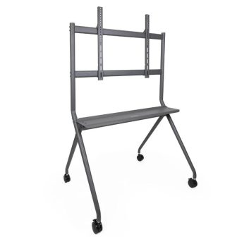 TooQ iSTAND Floor Stand with Wheels for 50"-86" Screens, Gray