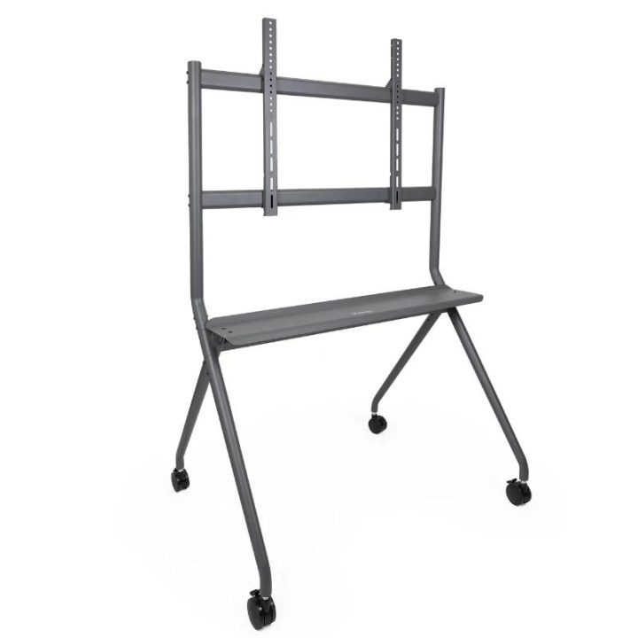 TooQ iSTAND Suporte de Chão com Rodas para Ecrãs 50"- 86", Cinzento
